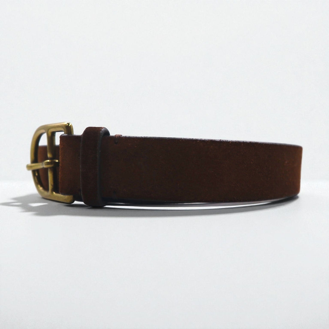 Polo Ralph Lauren スエード ベルト イタリアンレザー ブラウン ゴールド バックル 1326