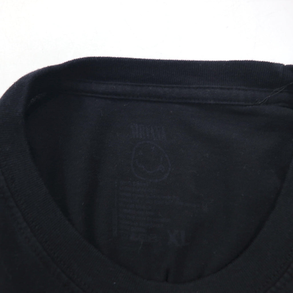 NIRVANA ニルヴァーナ バンド Tシャツ XL ブラック コットン スマイリー