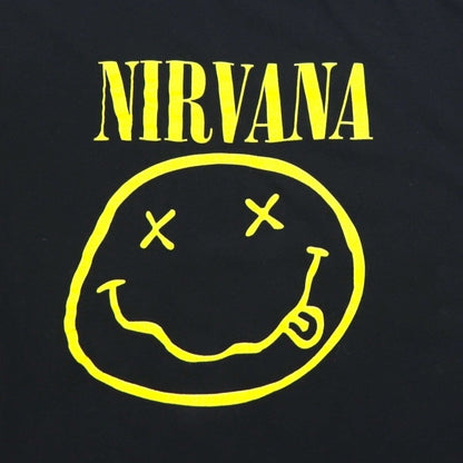 NIRVANA ニルヴァーナ バンド Tシャツ XL ブラック コットン スマイリー
