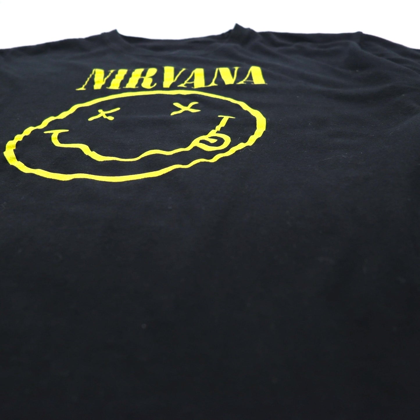 NIRVANA ニルヴァーナ バンド Tシャツ XL ブラック コットン スマイリー