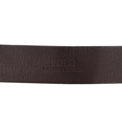 Polo Ralph Lauren スエード ベルト イタリアンレザー ブラウン ゴールド バックル 1326