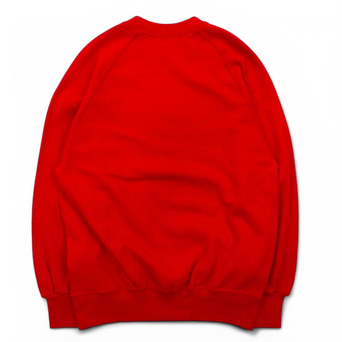 Warner Bros 80s BUGS BUNNY Character Print Sweatshirt S Red Cotton Bukky-Aki