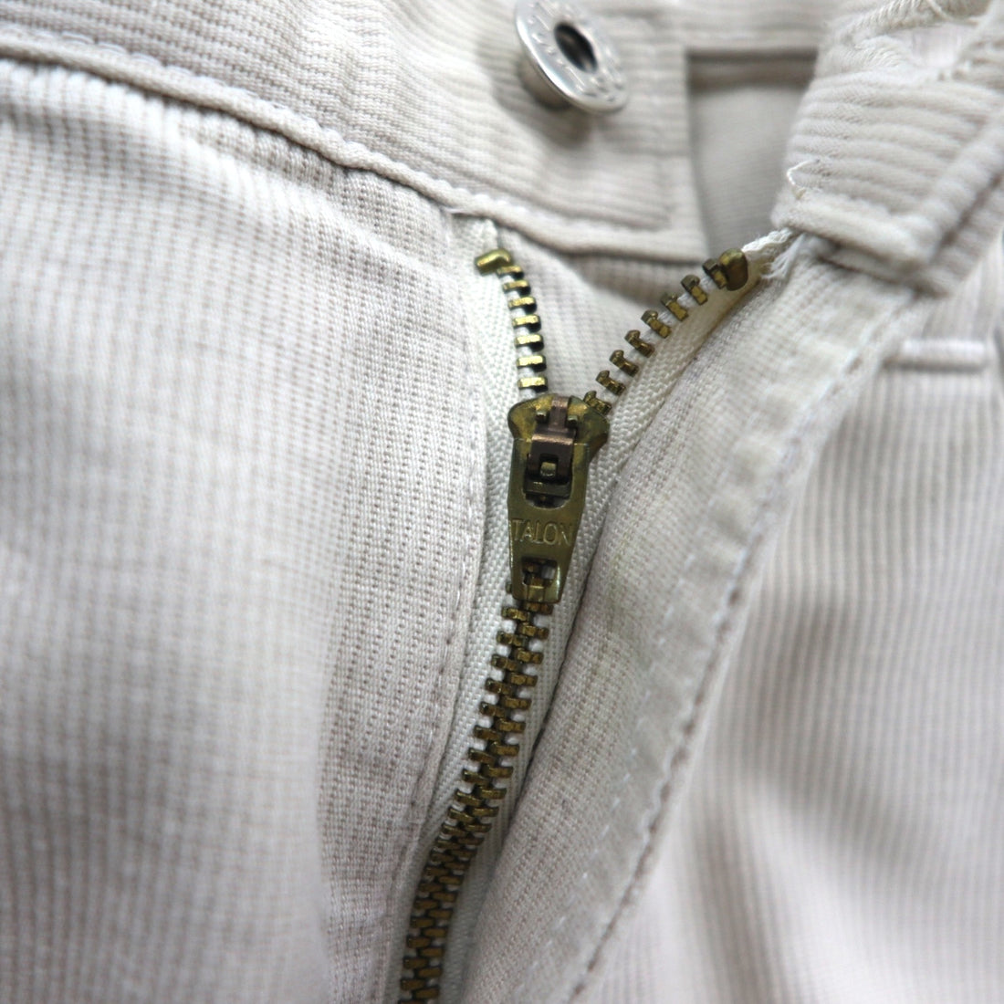 POST OVERALLS ( POST O’ALLS ) USA製 コーデュロイ チノパンツ ワークパンツ M ベージュ TALONジップ 5ポケット
