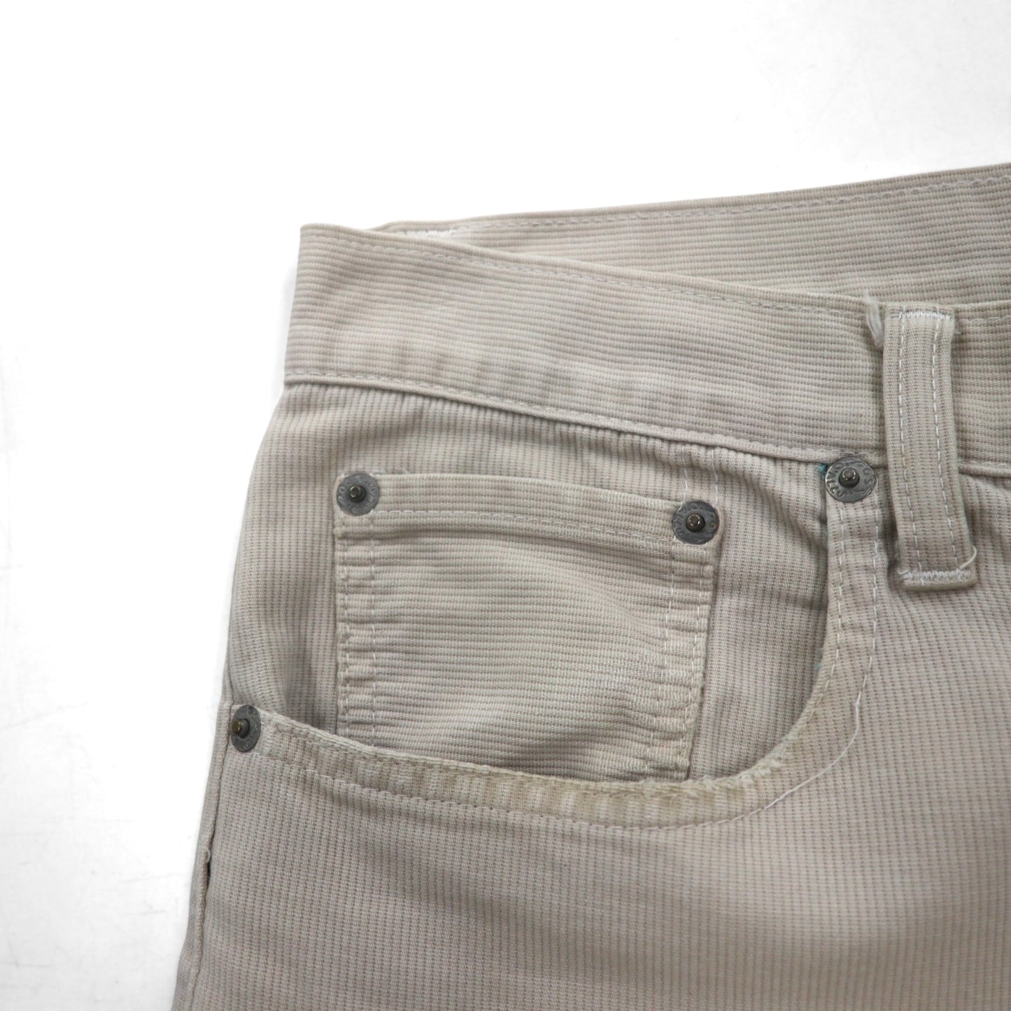 POST OVERALLS ( POST O’ALLS ) USA製 コーデュロイ チノパンツ ワークパンツ M ベージュ TALONジップ 5ポケット