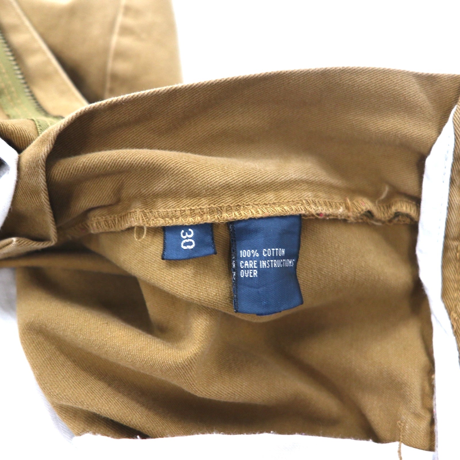 Polo by Ralph Lauren 90s Tyler Short Polo Chinos, 2-pleat Short Chino Pants, Size M, Beige, Cotton