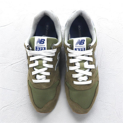 new balance 373 スエード スニーカー 27cm カーキ メッシュ ML373MN2