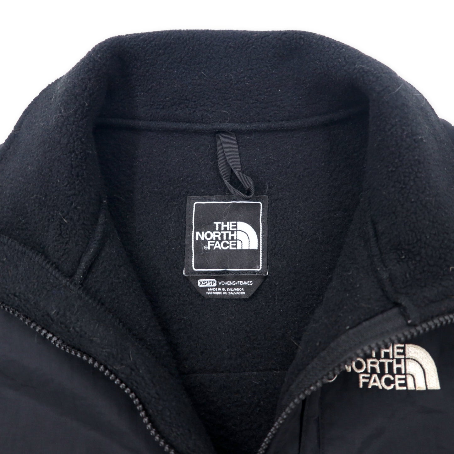 THE NORTH FACE デナリジャケット フリース XS ブラック POLARTEC ポリエステル ロゴ刺繍 エルサルバドル製