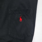 Polo by Ralph Lauren 90年代 ポケット Tシャツ ポケT 3XL TALL ブラック スモールポニー刺繍 ホンジュラス製