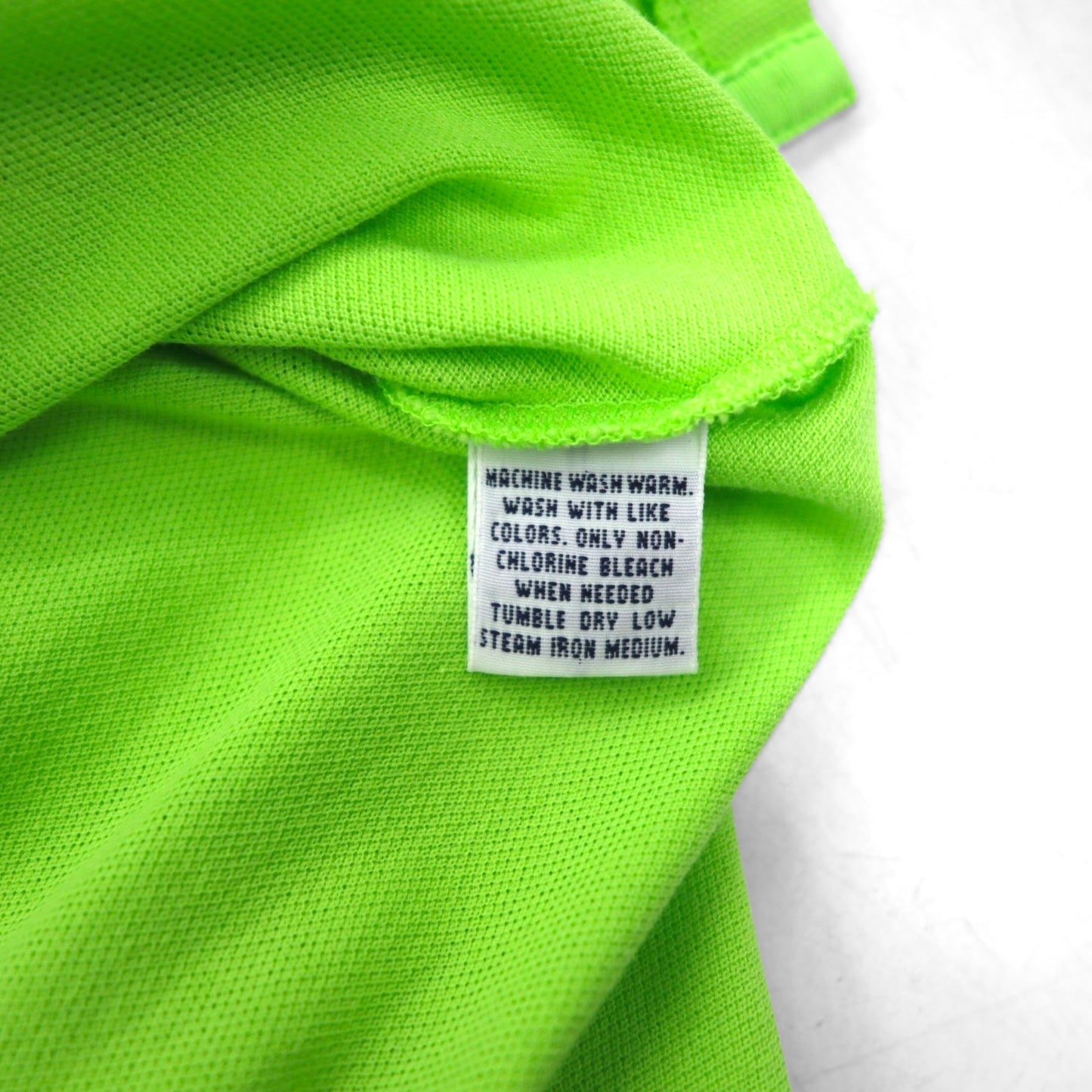 Polo by Ralph Lauren 90年代 ポロシャツ XL グリーン コットン 鹿の子 スモールポニー刺繍 ペルー製