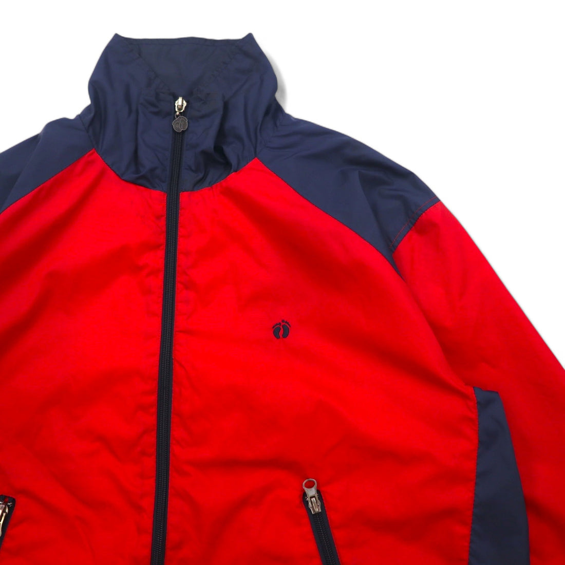 HANG TEN 00s Nylon Jacket Track Jacket Jersey L Red One Point Logo Embroidery