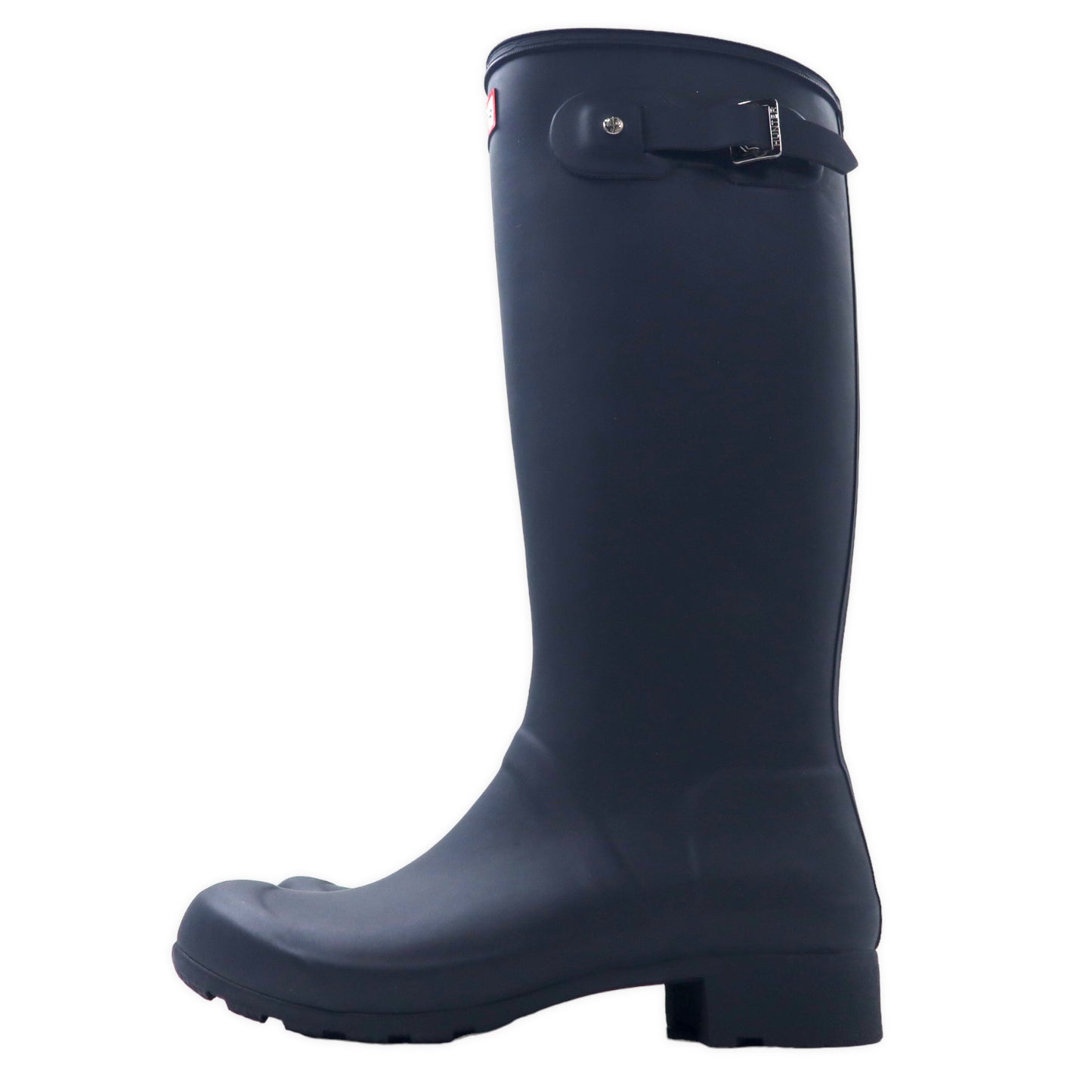 HUNTER Long Rain Boots US7 Navy Rubber Original Tall WFT1026RMA