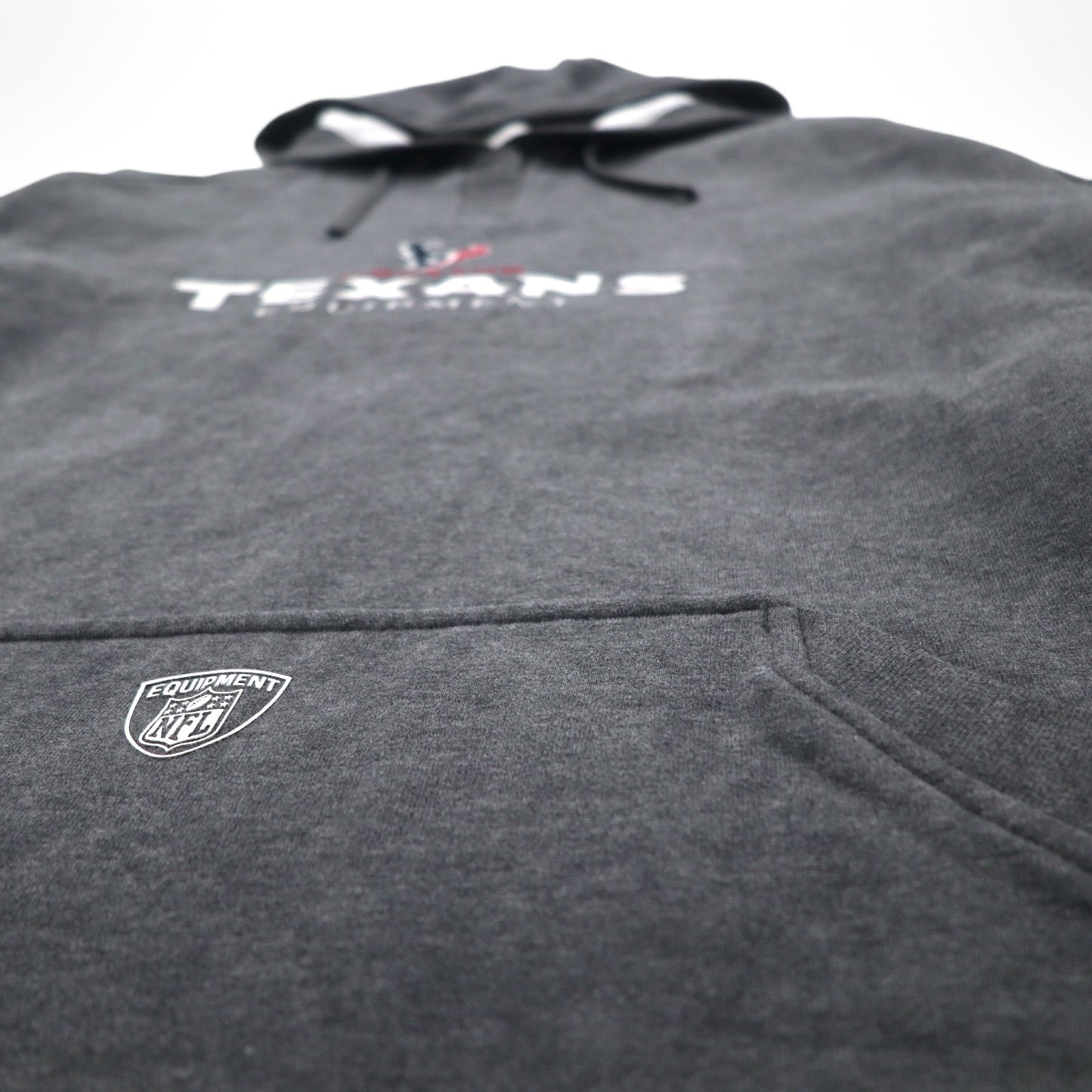 Reebok プルオーバー パーカー 2XL グレー 裏起毛 フロントポケット NFL Houston Texans ビッグサイズ