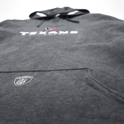 Reebok プルオーバー パーカー 2XL グレー 裏起毛 フロントポケット NFL Houston Texans ビッグサイズ
