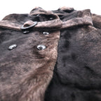 Vintage 60s Fur Coat Style by Fairmoor French 60s double-breasted fur coat FREE brown fur with belt