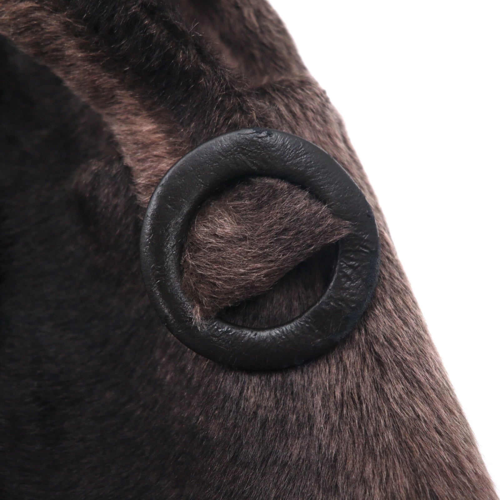 Vintage 60s Fur Coat Style by Fairmoor French 60s double-breasted fur coat FREE brown fur with belt