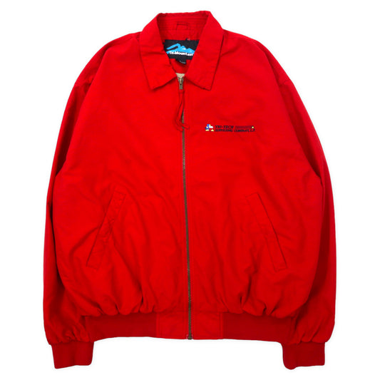 Tri-Mountain スウィングトップ ハリントンジャケット L レッド ポリエステル US企業 TRI-TECH 刺繍 ビッグサイズ