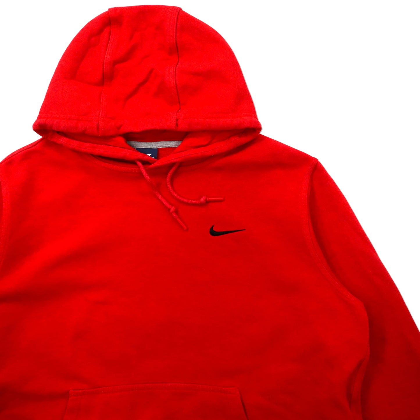 NIKE  プルオーバーパーカー XL レッド コットン ワンポイントロゴ スウォッシュ Club Hoody-Swoosh 611457-658