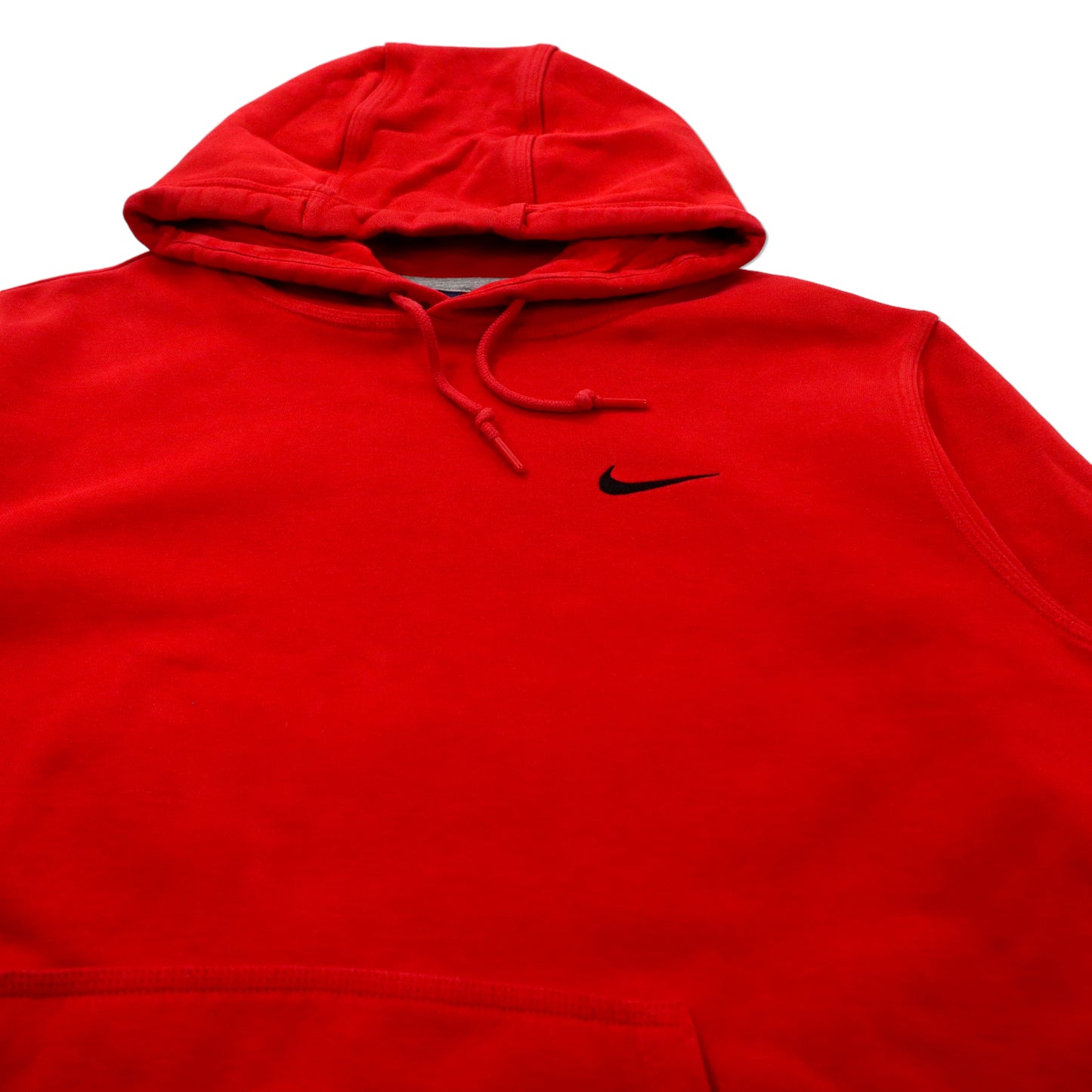 NIKE  プルオーバーパーカー XL レッド コットン ワンポイントロゴ スウォッシュ Club Hoody-Swoosh 611457-658