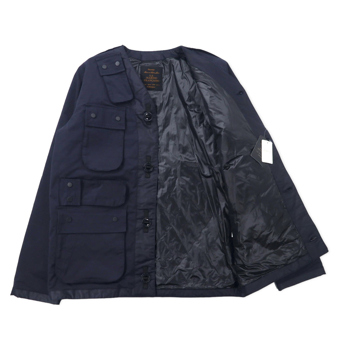 LA MARINE FRANCAISE SAMIA × T-400 Beach Military Combi Blouson Gimmick Jacket 48 Navy Polyester MMG7711051 Unused item