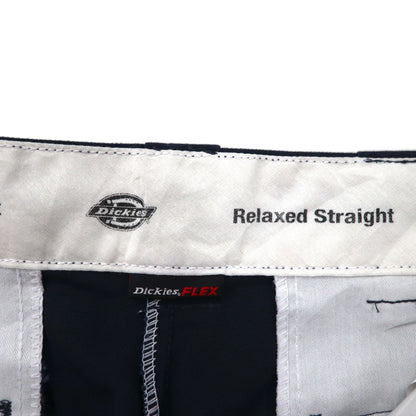 Dickies リラックスフィット RELAXED FIT ワークパンツ チノパンツ L ネイビー ポリエステル コットン WP835DN