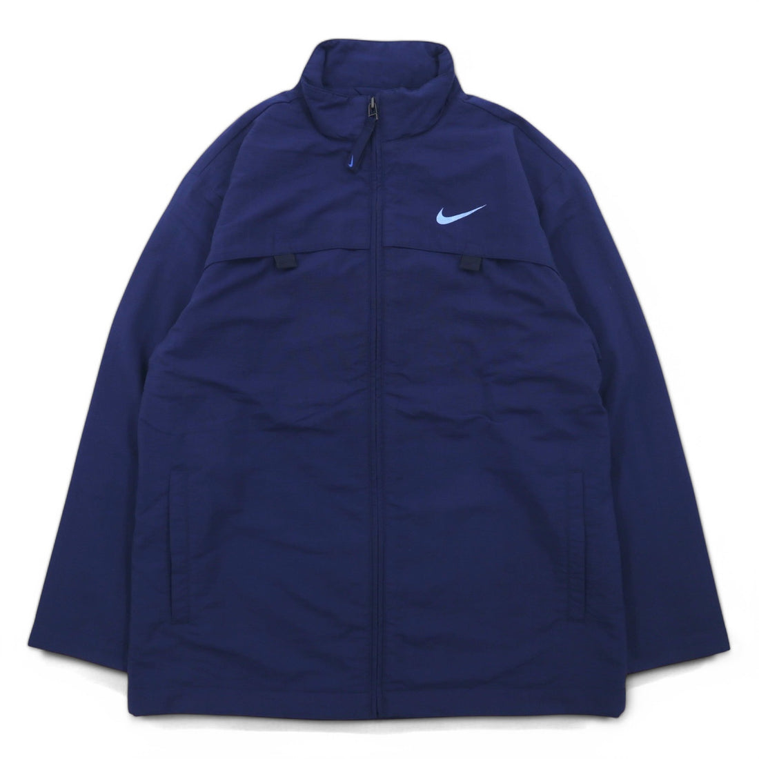 NIKE 90s nylon jacket, track jacket, jersey, M, navy, black tag, unused