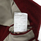 CHAPS RALPH LAUREN 90s Japanese-made tweed 3B tailored jacket, size M, burgundy, wool, alpaca blend