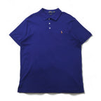 POLO RALPH LAUREN Custom Slim Fit Polo Shirt, XL, Navy Cotton, Small Pony Embroidery