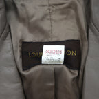 LOUIS VUITTON French calfskin 2B tailored jacket L beige cowhide leather LVJ authorized dealer