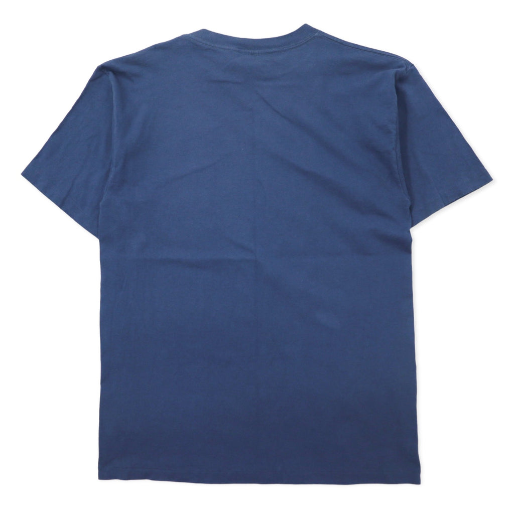 USA製 90年代 PRAIRIE MOUNTAIN インディアン プリント Tシャツ L ネイビー コットン bryce canyon