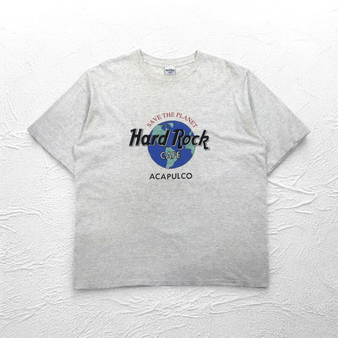 Hard Rock CAFE プリント Tシャツ XL グレー コットン SAVE THE PLANET ACAPULCO メキシコ製