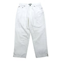 LAUREN JEANS Co. RALPH LAUREN 90年代 ワイド テーパード デニムパンツ M ホワイト コットン