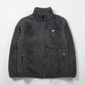 DANTON High Pile Stand Collar Fleece Jacket, Size M, Gray, Double Zip, DT-A0038