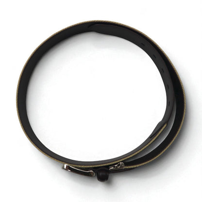 VAN -JAC- IVY アイビー テープベルト ベージュ ストレッチ メッシュ PUレザー