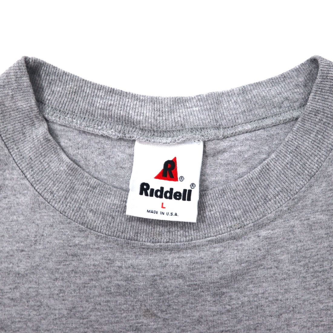 USA製 90年代 Riddell NFL プリント Tシャツ L グレー コットン FALCONS ビッグサイズ