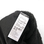 DANTON High Pile Stand Collar Fleece Jacket, Size M, Gray, Double Zip, DT-A0038