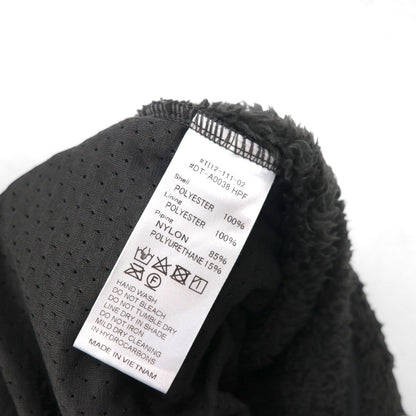 DANTON High Pile Stand Collar Fleece Jacket, Size M, Gray, Double Zip, DT-A0038