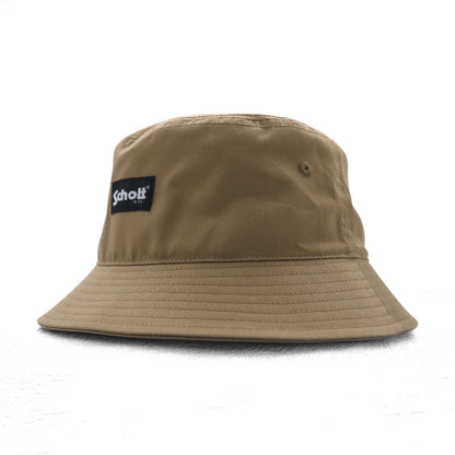 Schott N.Y.C. ベーシック バケットハット FREE ベージュ ワンポイントロゴ SC038