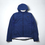 THE NORTH FACE Mountain Parka Shell Jacket, Size L, Navy, Waterproof, Drawcord, Sharp End Hoodie, NP61308