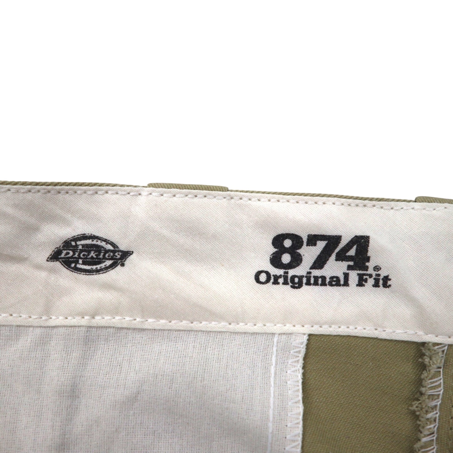Dickies 874 オリジナルフィット ワークパンツ チノパンツ L ベージュ ポリエステル コットン