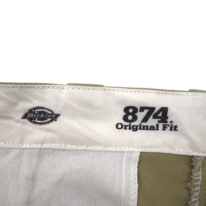 Dickies 874 オリジナルフィット ワークパンツ チノパンツ L ベージュ ポリエステル コットン