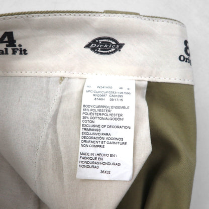 Dickies 874 オリジナルフィット ワークパンツ チノパンツ L ベージュ ポリエステル コットン