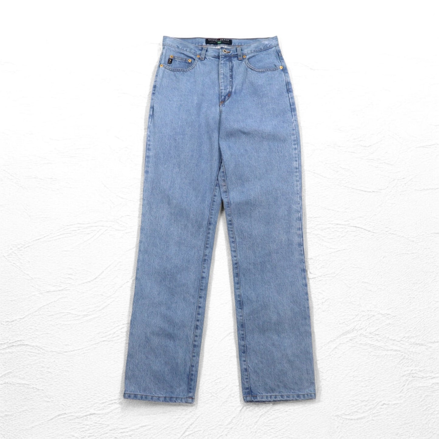 GUESS JEANS デニムパンツ M インディゴ ブルー CLASSIC FIT ジッパーフライ ブラジル製