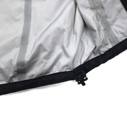 THE NORTH FACE Mountain Parka Shell Jacket, Size L, Navy, Waterproof, Drawcord, Sharp End Hoodie, NP61308