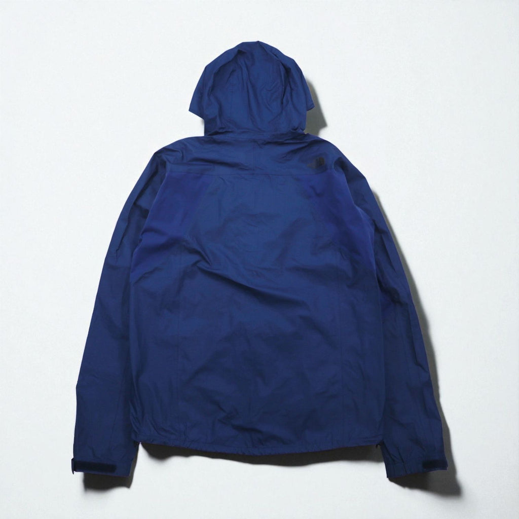 THE NORTH FACE Mountain Parka Shell Jacket, Size L, Navy, Waterproof, Drawcord, Sharp End Hoodie, NP61308