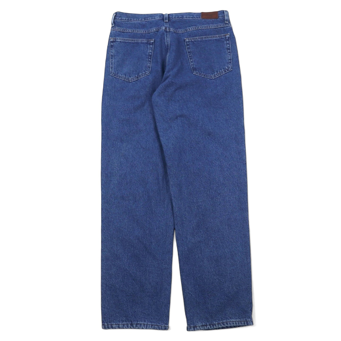 L.L.Bean 裏地フリース デニムパンツ 33 ブルー コットン RELAXED FIT リラックスフィット 162344 メキシコ製