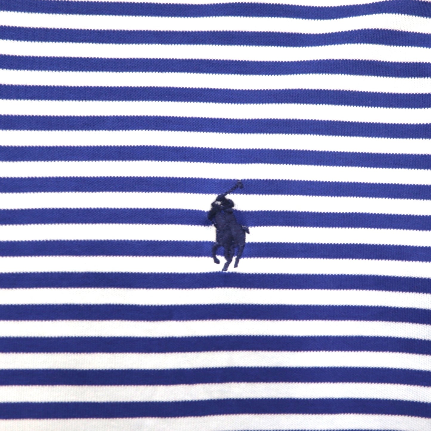 POLO RALPH LAUREN クラシックフィット ボーダー ポロシャツ L ブルー  コットン スモールポニー刺繍