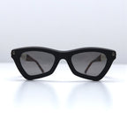 KUBORAUM Maske J7 Cat Eye Sunglasses, Black Tortoiseshell, BS 51-20 145, Made in Italy
