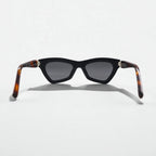 KUBORAUM Maske J7 Cat Eye Sunglasses, Black Tortoiseshell, BS 51-20 145, Made in Italy