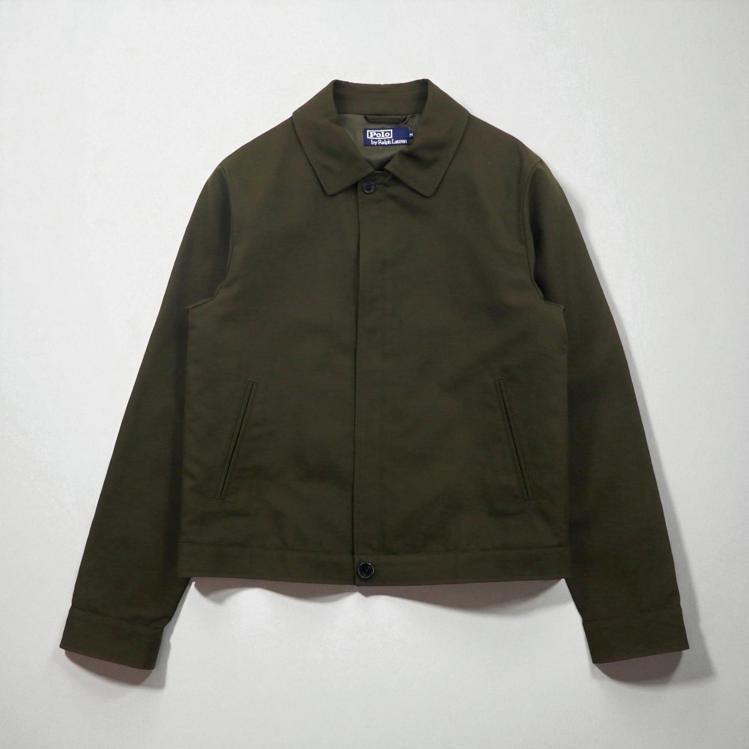 Polo Ralph Lauren 90s Swing Top Harrington Jacket, Size M, Olive, Bi-Flap, Satin Lining