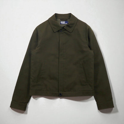 Polo Ralph Lauren 90s Swing Top Harrington Jacket, Size M, Olive, Bi-Flap, Satin Lining